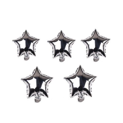 5 Star Silver Foil Balloons